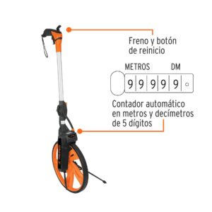 15831TRUPER Odometro rueda de 12″ c/Freno PLASTICA