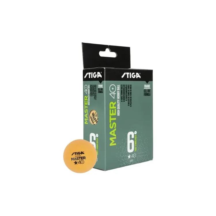 5145 STIGA MASTER C/6 ORANGE PING PONG 1*