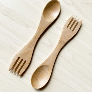 G5-5015 DRS BAMBOO SPORK CUCHARRA TENEDOR