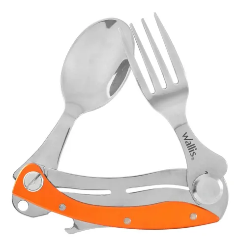 K900975 WALLIS CUBIERTOS CUCHARA TENEDOR NARANJA