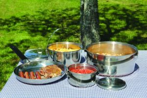 13430 TEXSPORT KIT 1persona P/COCINA INOX 6PZS