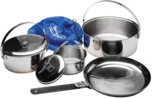 13430 TEXSPORT KIT 1persona P/COCINA INOX 6PZS