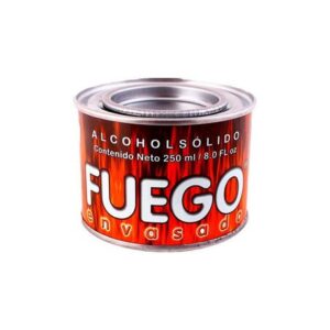 AS-100 FUEGO ENVASADO LATA DE ALCOHOL SOLIDO 250ml