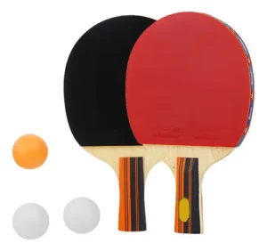 BASICO SET 2 RAQUETA Y 3 PELOTAS P/PING PONG