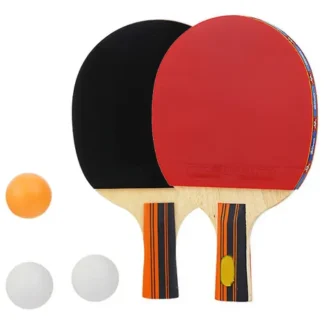 BASICO SET 2 RAQUETA Y 3 PELOTAS P/PING PONG