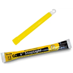 SNAPLIGHT AMARILLO LUZ QUIMICA CYALUME 6″ x 12hrs