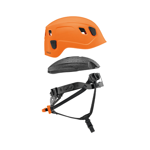 A30 AOA PETZL PANGA CASCO AZUL NARANJA - Imagen 2